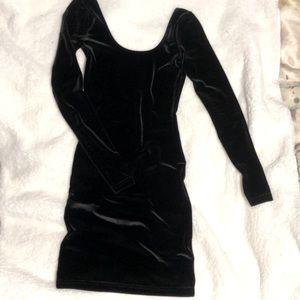 Velvet bodycon dress
